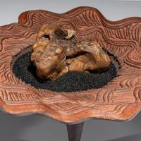 Pottery Plate, with "Embers"