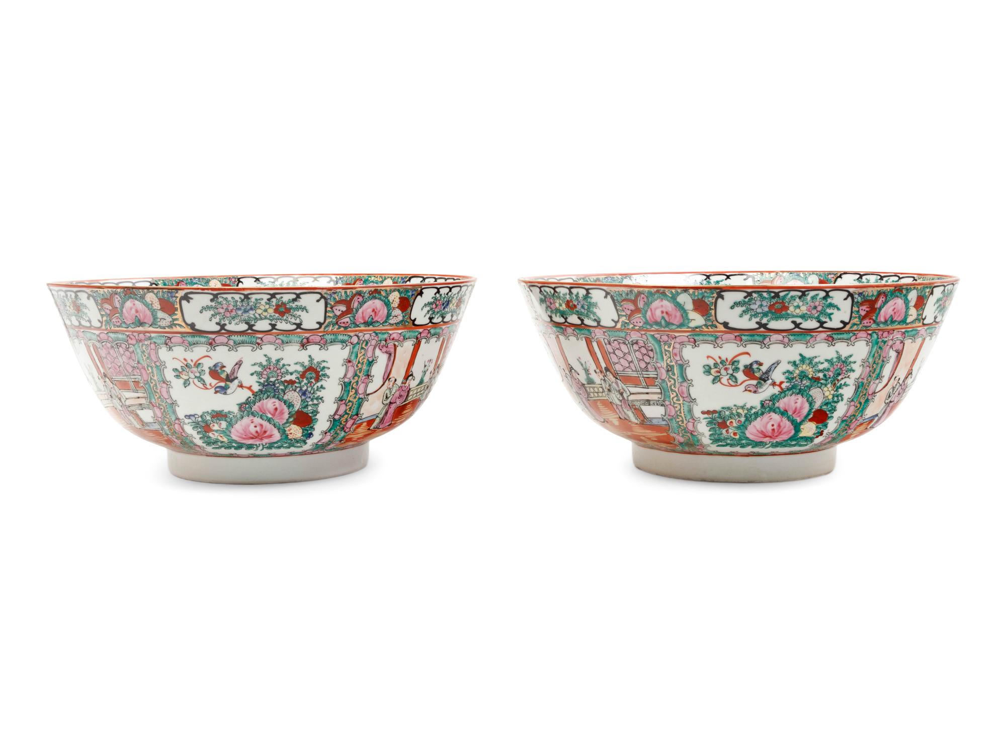 Five Chinese Export Rose Medallion Porcelain Articles