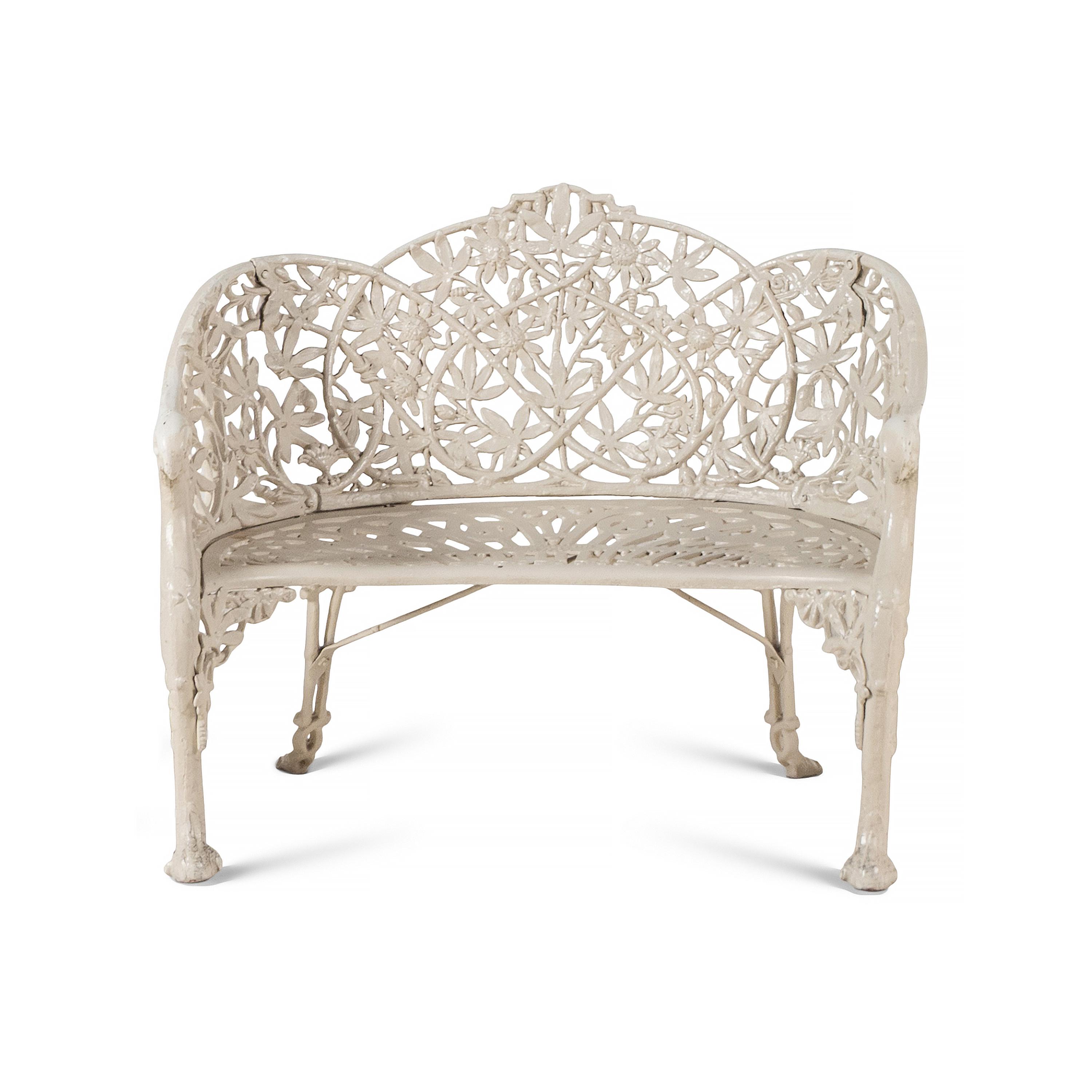 A Cast Iron Garden Bench