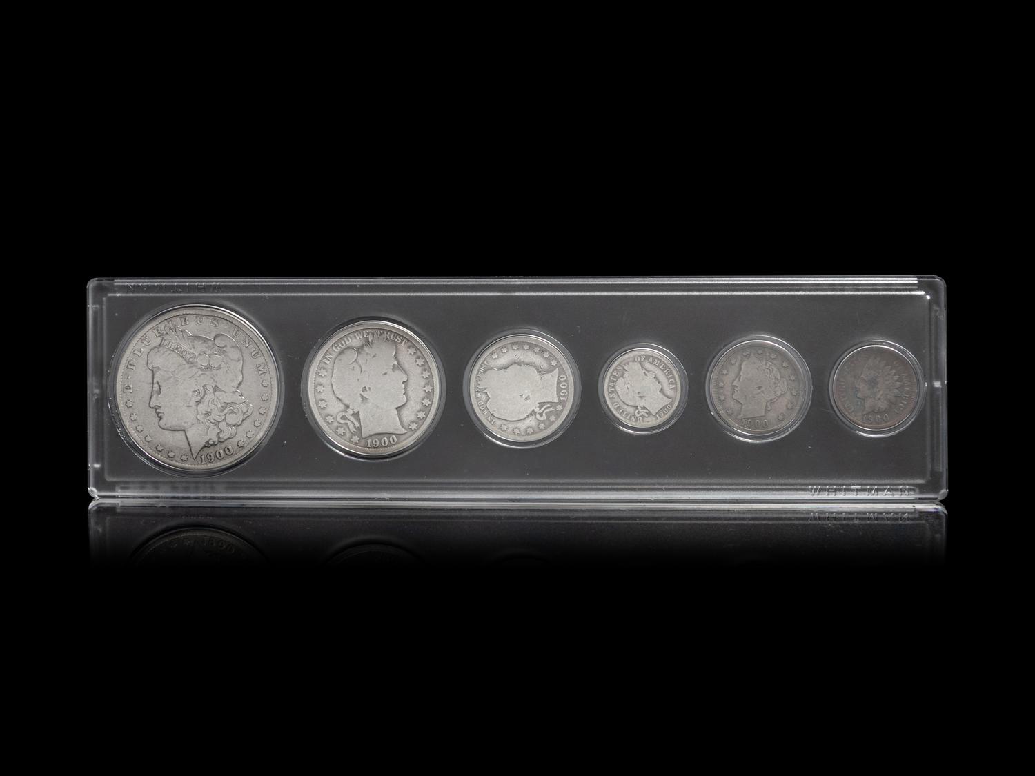 A United States 1900 Six-Coin Set