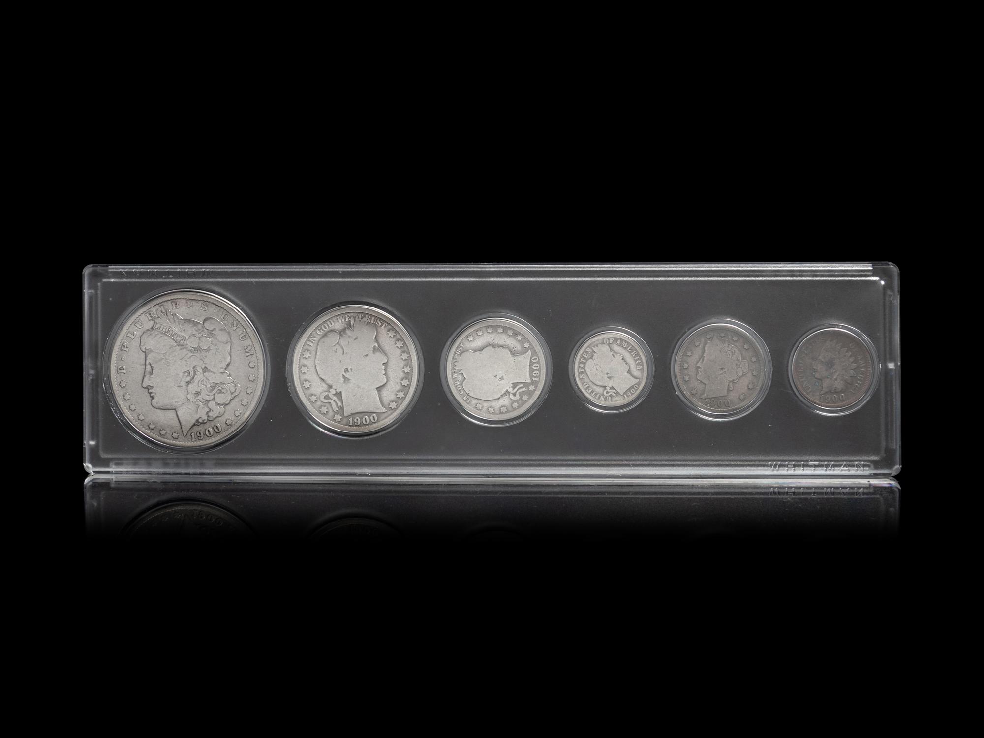 A United States 1900 Six-Coin Set
