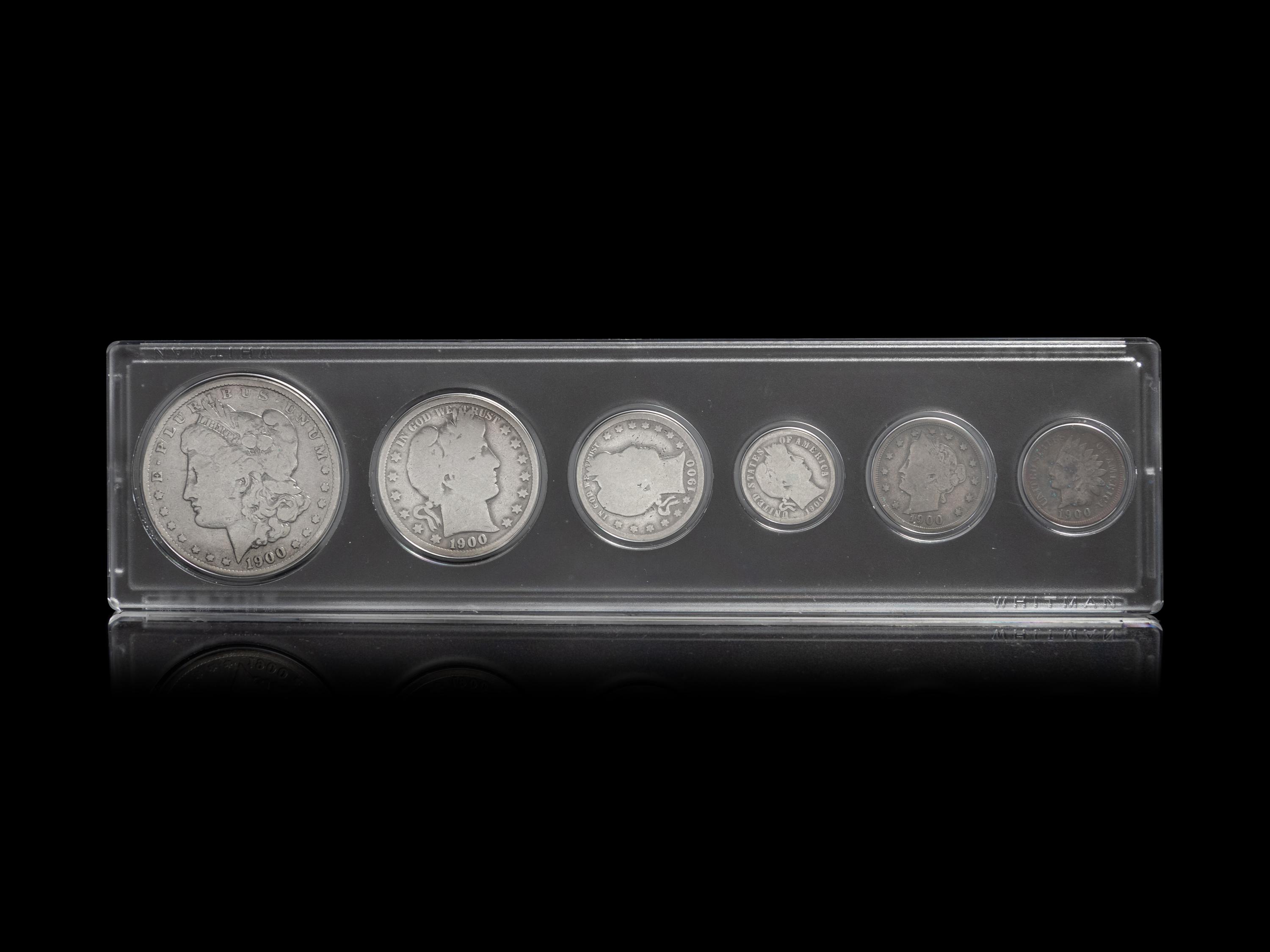 A United States 1900 Six-Coin Set