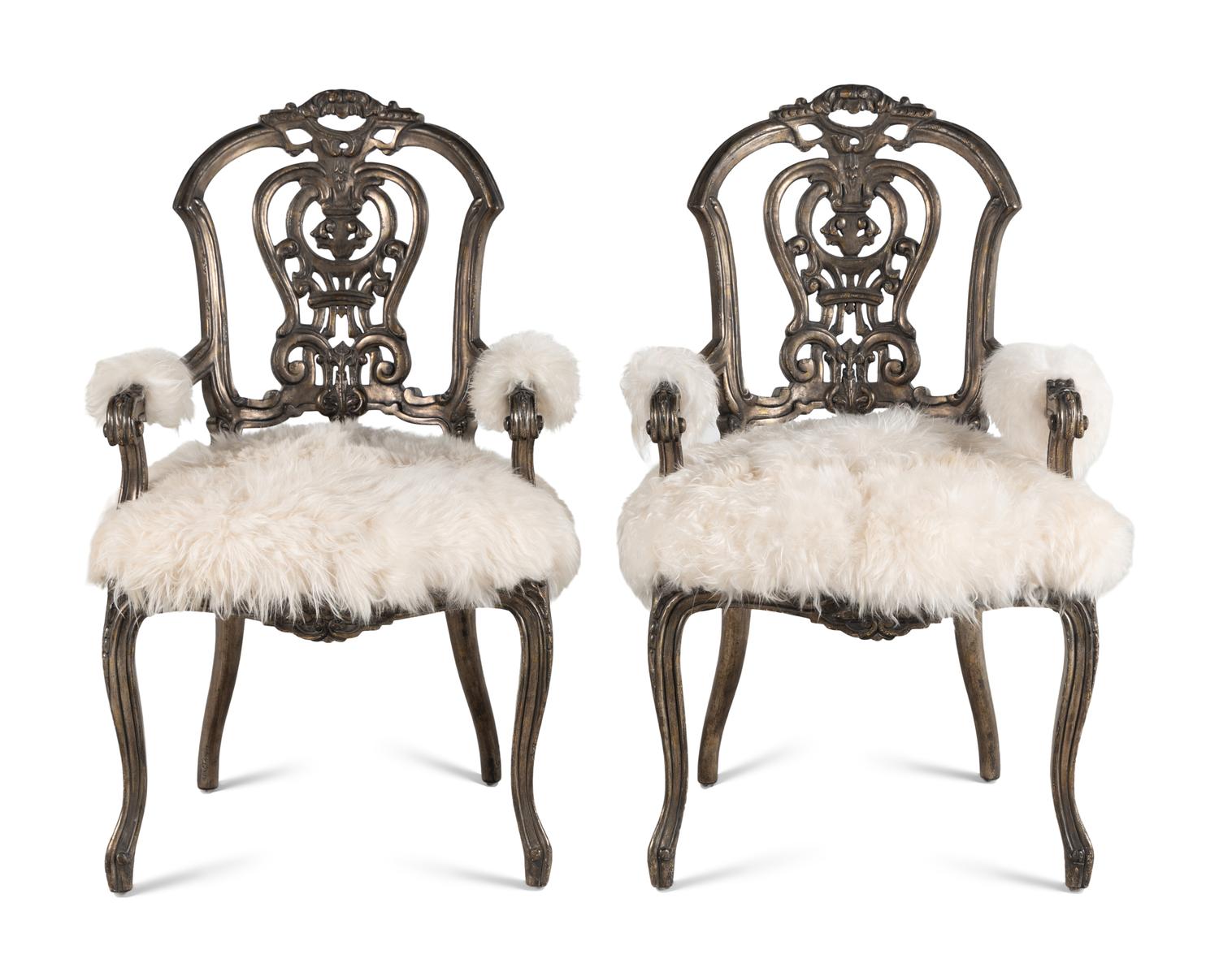 A Pair of Ebanista Dauphine II Armchairs