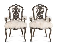 A Pair of Ebanista Dauphine II Armchairs