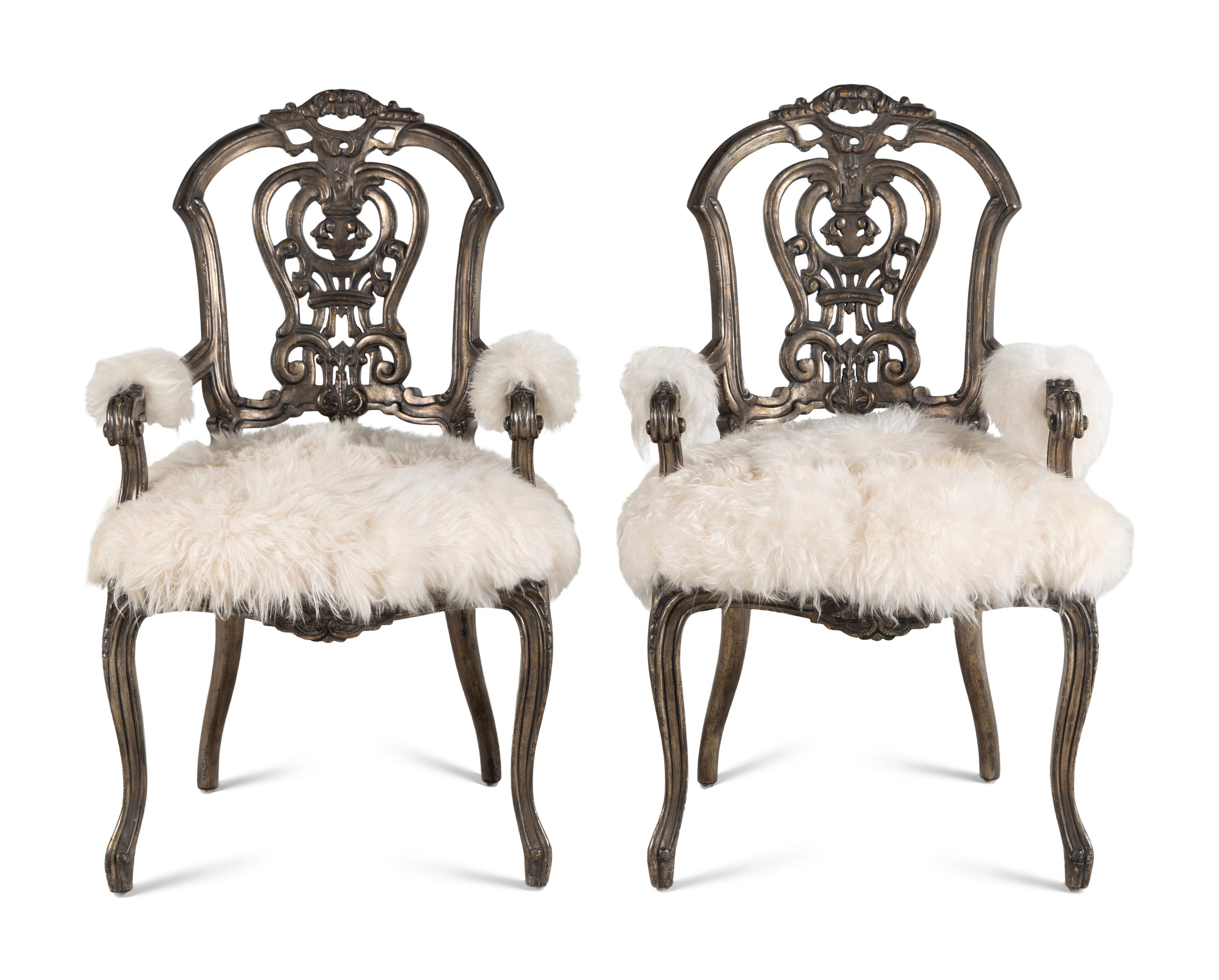 A Pair of Ebanista Dauphine II Armchairs
