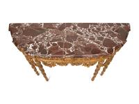 A Régence Style Giltwood Marble Top Console Table