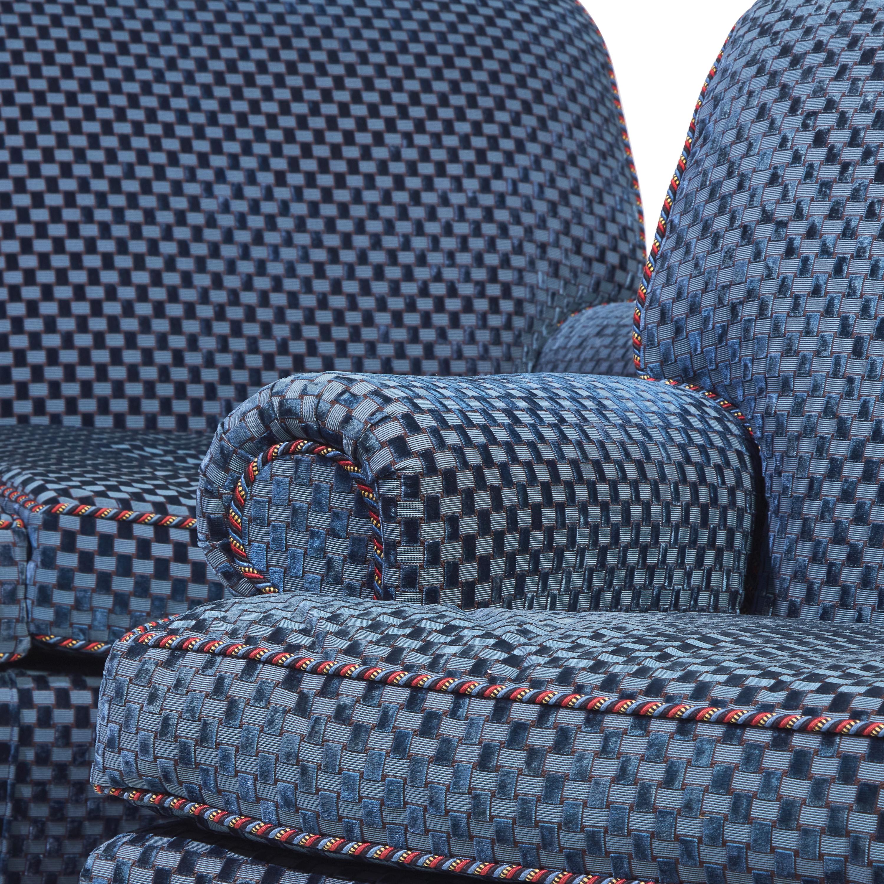 A Pair of Contemporary Upholstered Settees