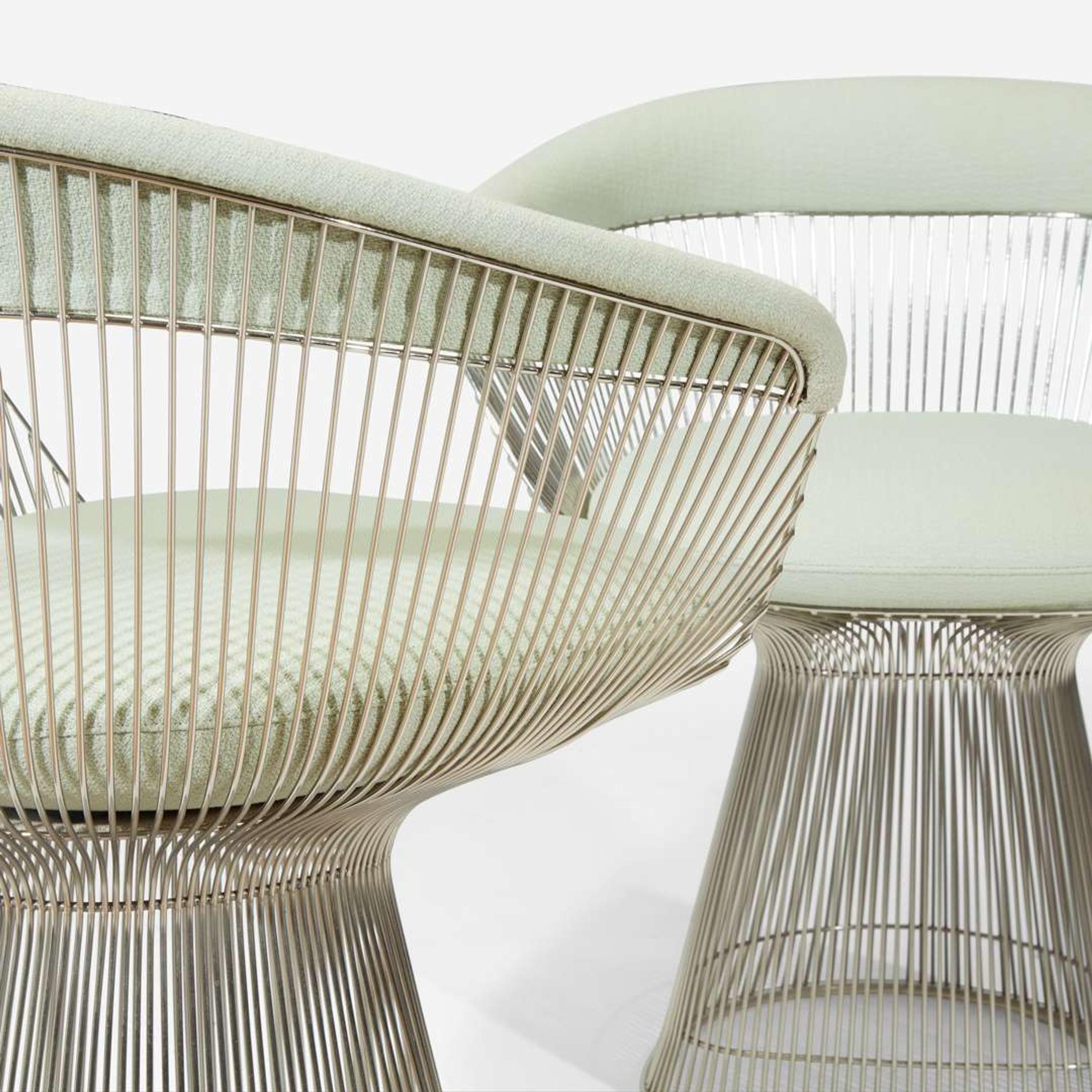 Warren Platner (American, 1919-2006) Dining Table and Set of Six Dining Chairs, Knoll International, Designed 1966, the Present Lot circa 1990s