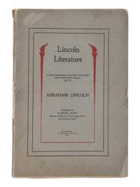 [LINCOLN, Robert Todd (1843-1926), his copies]. A pair of Abraham Lincoln bibliographies from Robert Todd's library, comprising: