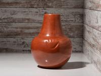 Redware Pottery Jar, Lamp Base