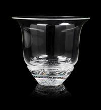 A Vase with Bubble Decoration Height 7 1/2 inches.