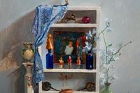 Untitled 'Still Life with Lace Runner and Shelf'