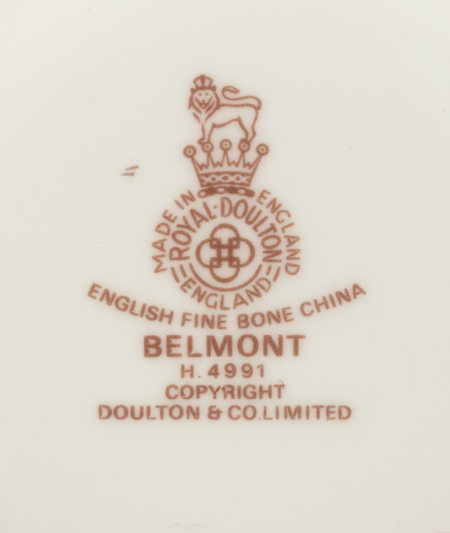 A Royal Doulton Porcelain Dinner Service