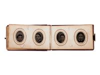 [EARLY PHOTOGRAPHY - SPORTS]. Sixth plate tintype of two South Otselic, NY baseball players posed with bat, with other portraiture, including: