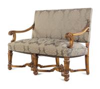A Louis XIV Style Giltwood Settee