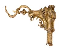 A Pair of Louis XV Style Gilt Bronze Chenets