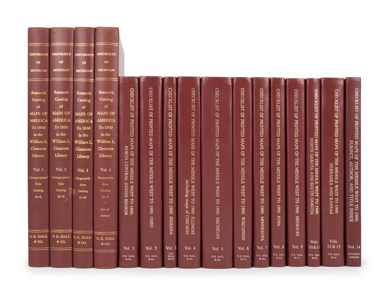 KARROW, Robert W. Jr. (ed.) Checklist of Printed Maps of the Middle West to 1900. Boston: G.K. Hall & Co., 1981.