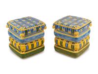A Pair of Italian Ceramic Garden Stools
