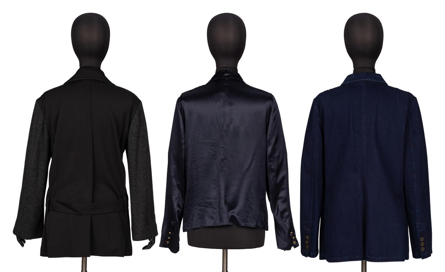 Three Designer Tailored Jackets by Lanvin and Yamamoto