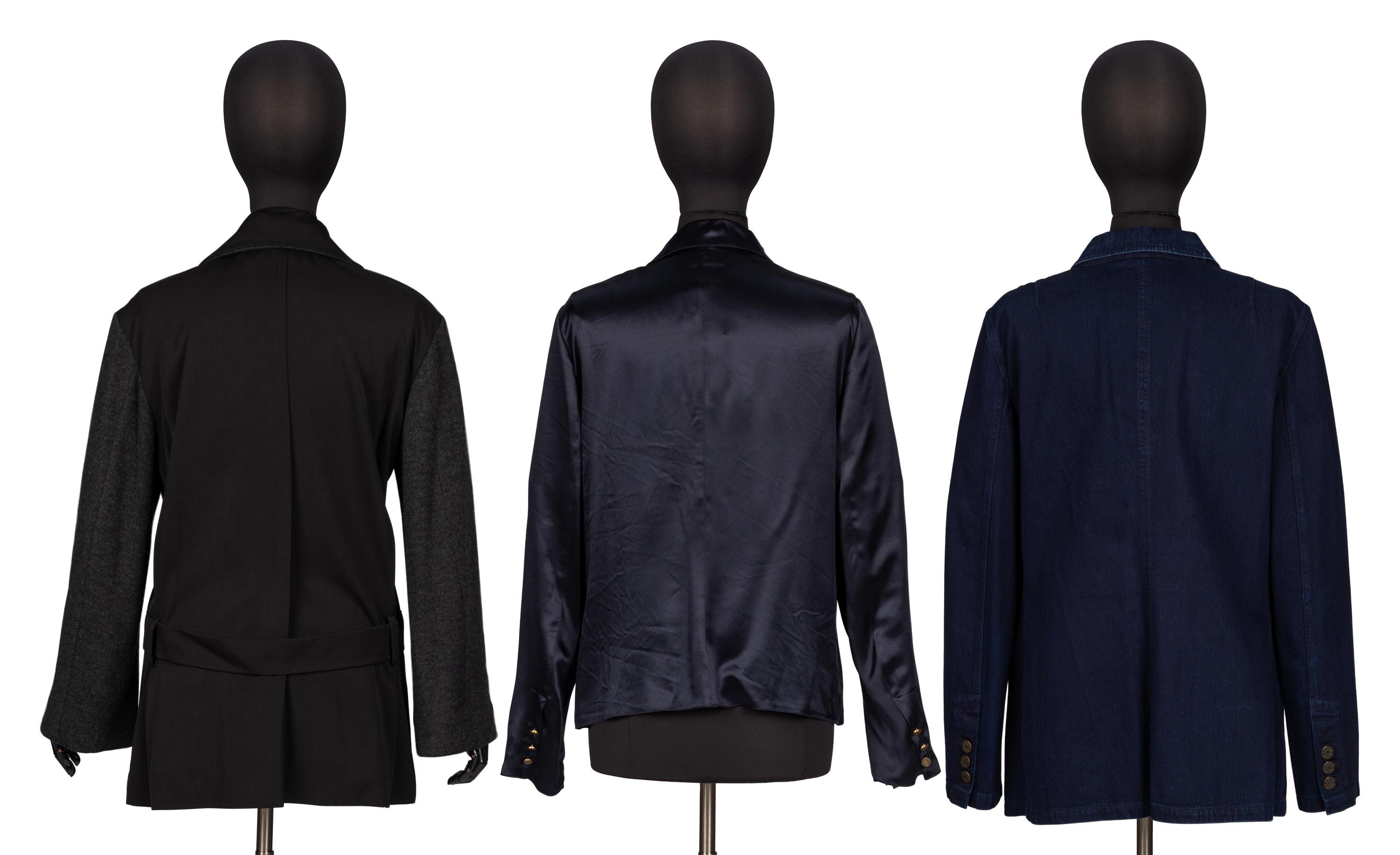 Three Designer Tailored Jackets by Lanvin and Yamamoto