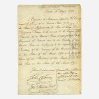 [Hamilton, Alexander] [Panic of 1792] Manuscript Document