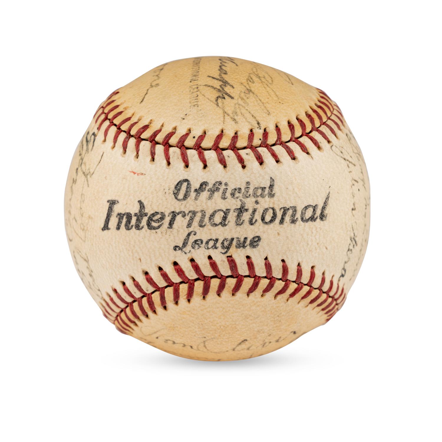 A 1936 Toronto Maple Leafs Team Signed Autograph Baseball