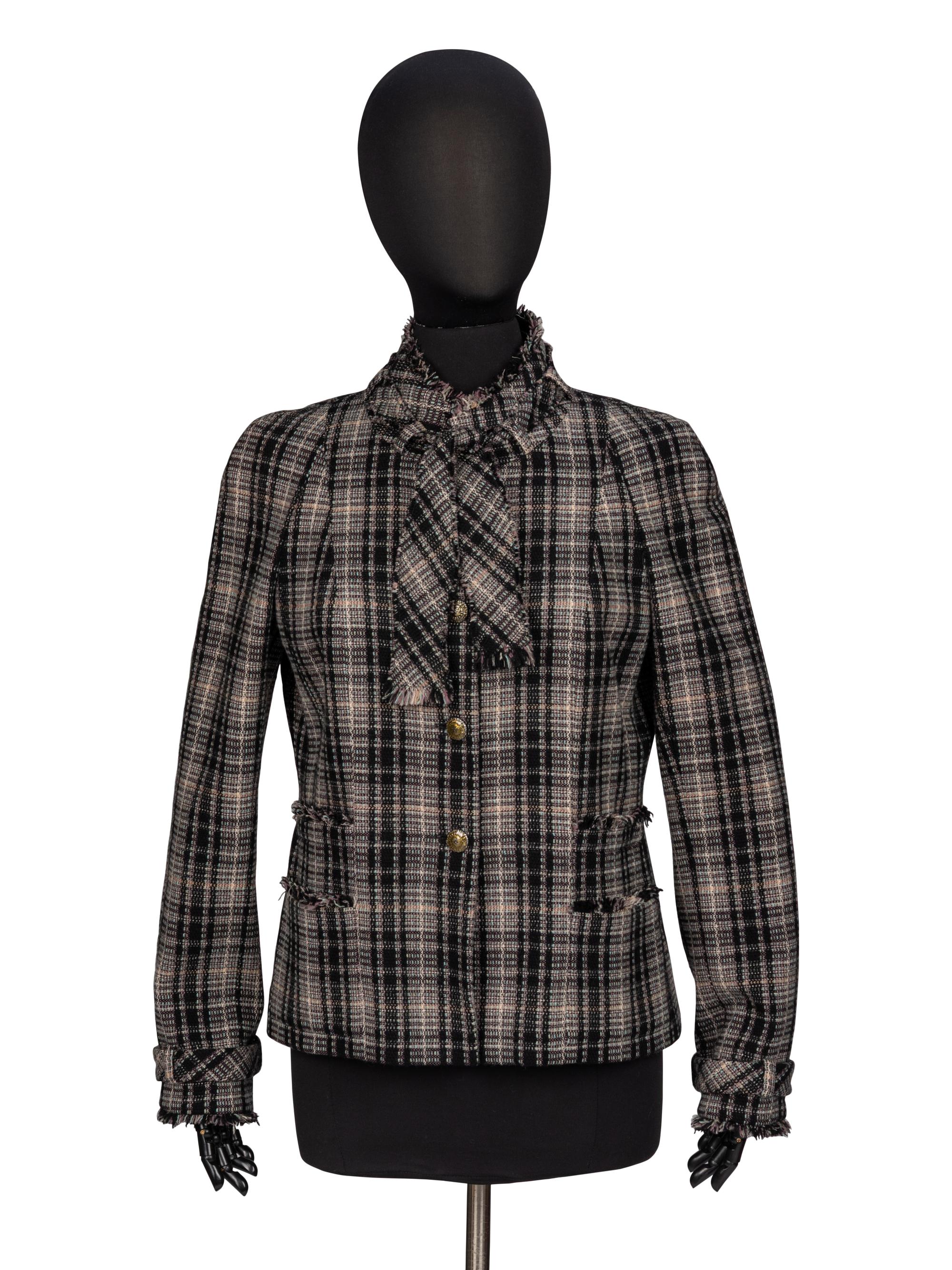 Chanel, Plaid Tweed Jacket