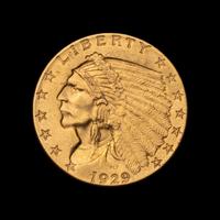 A 1929 Indian Head $2.50 Gold Coin
