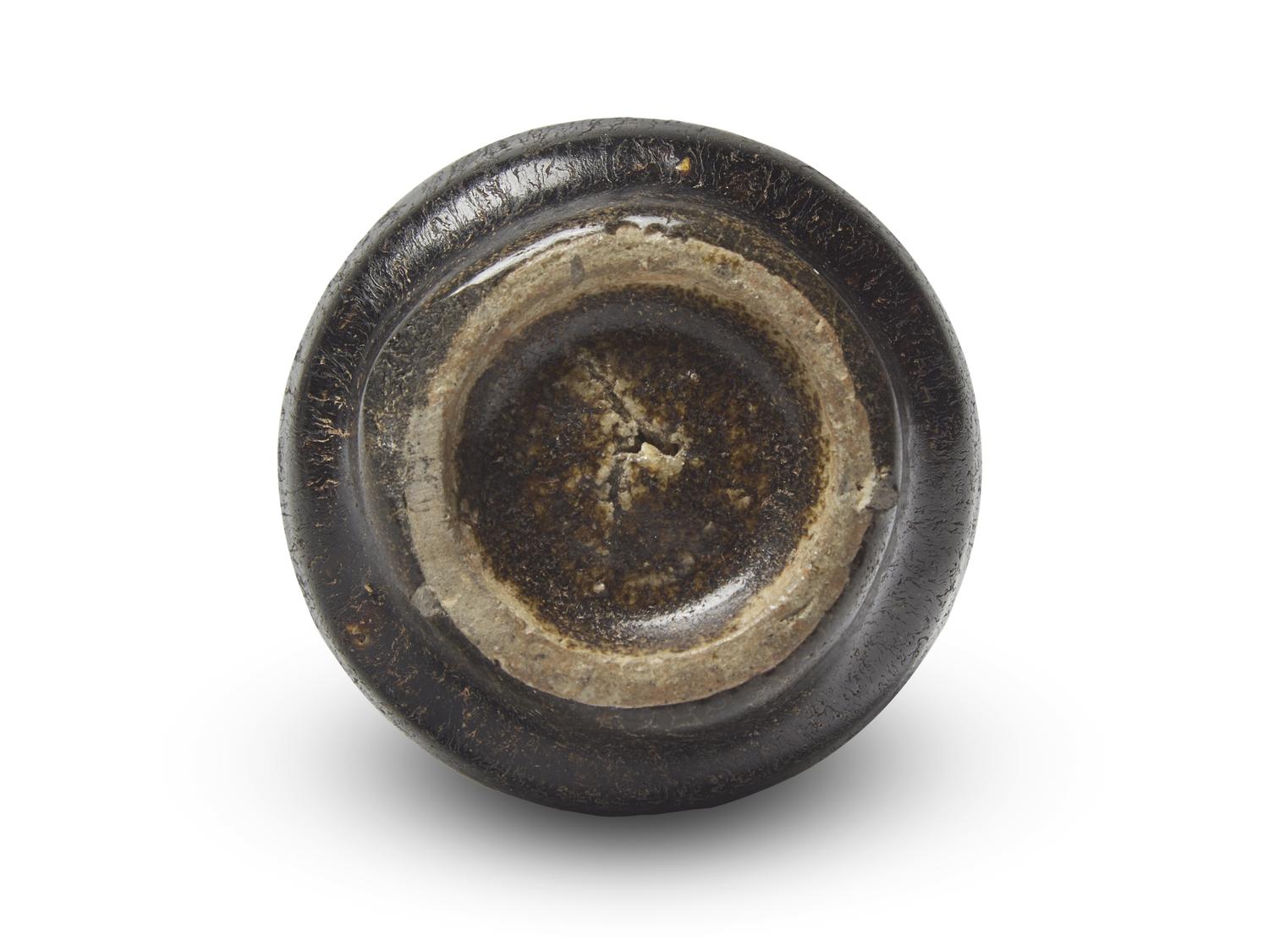 A Small Korean Brown Glazed Stoneware Bottle Vase