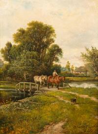 Claude L. Clark, (British, 19th century), Landscapes (a pair of works), 1888