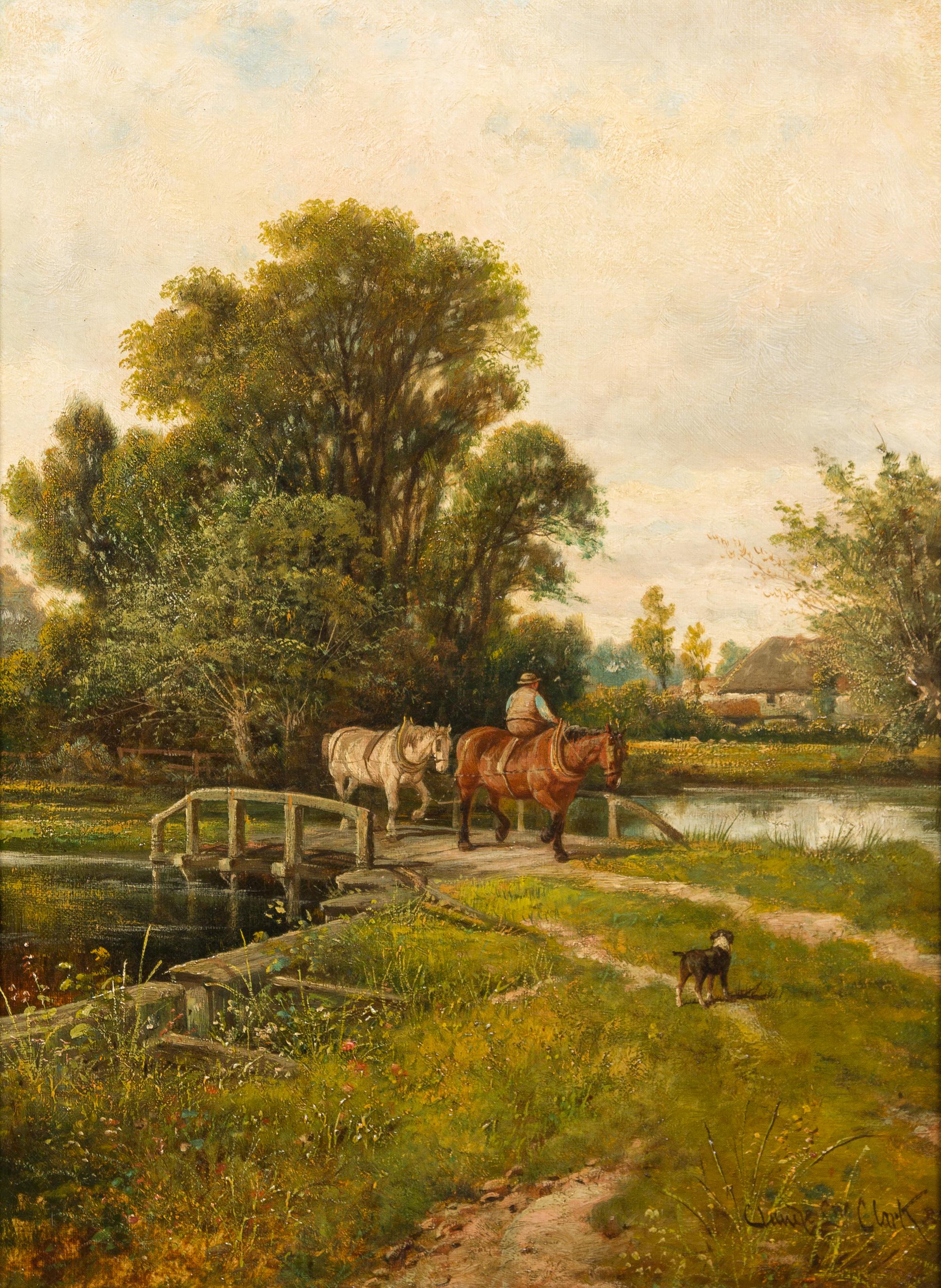 Claude L. Clark, (British, 19th century), Landscapes (a pair of works), 1888