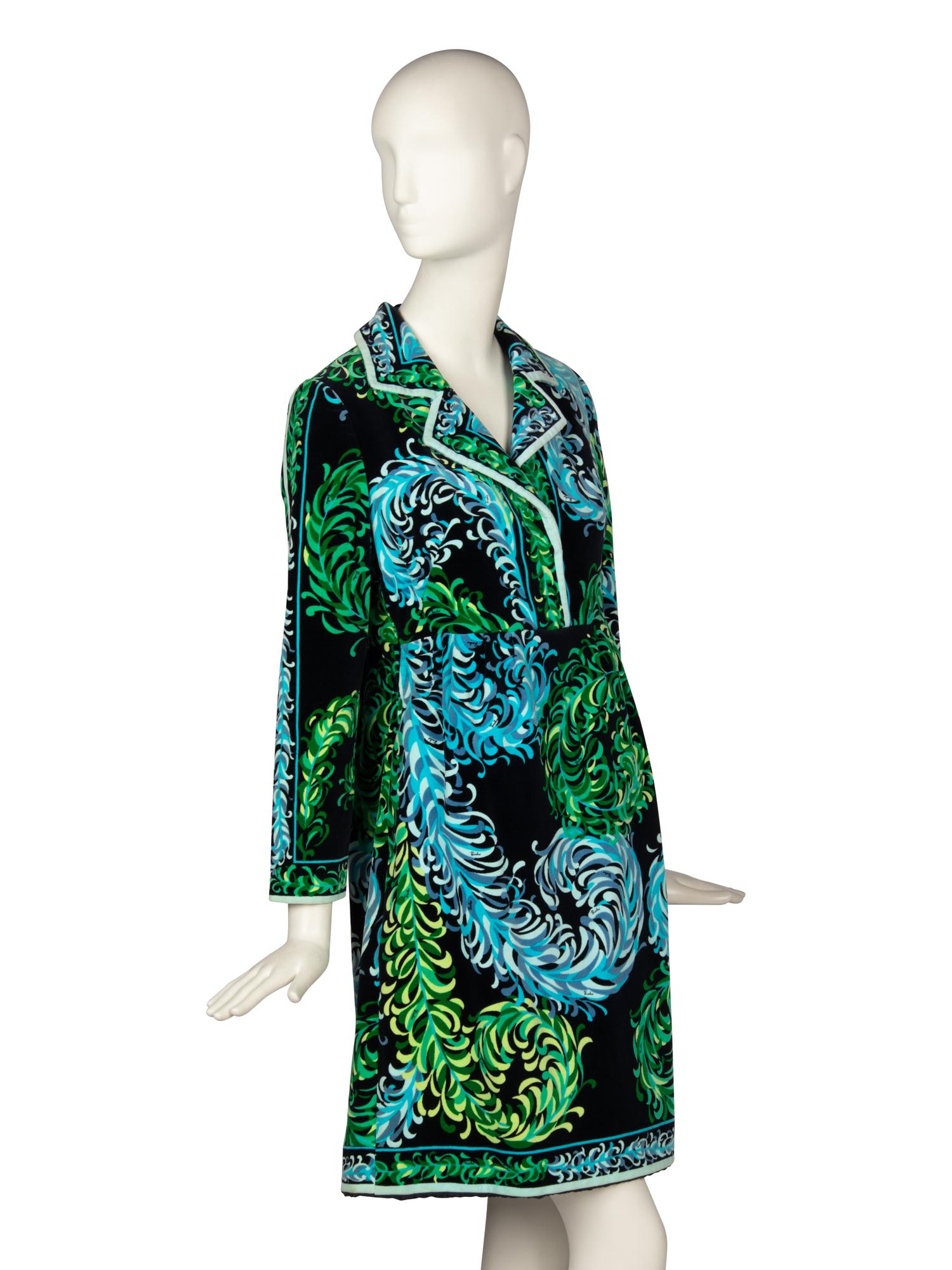 EMILIO PUCCI, VELVET COAT DRESS
