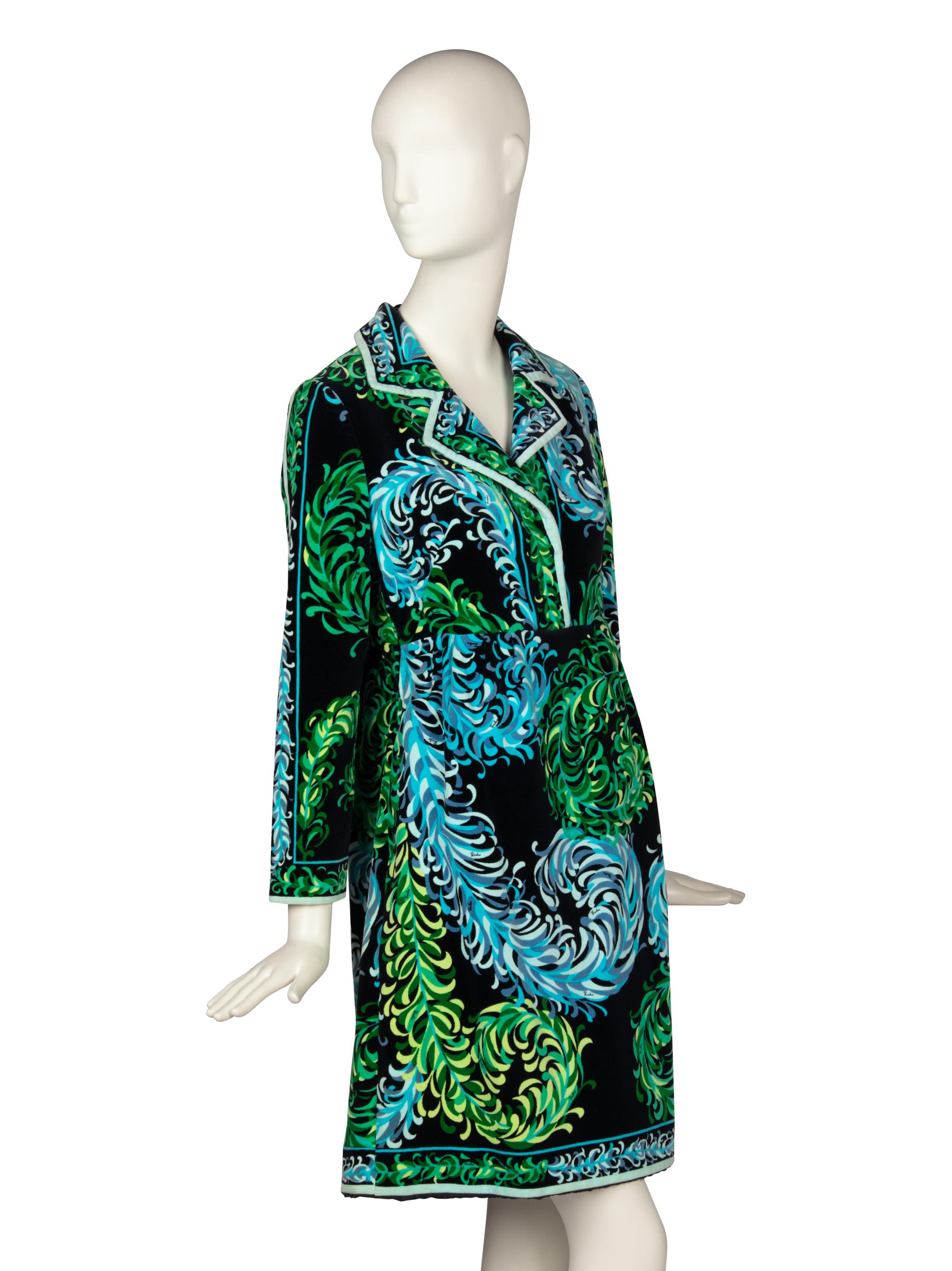 EMILIO PUCCI, VELVET COAT DRESS