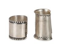 Heavy Stamped Silver Cuff Bracelets