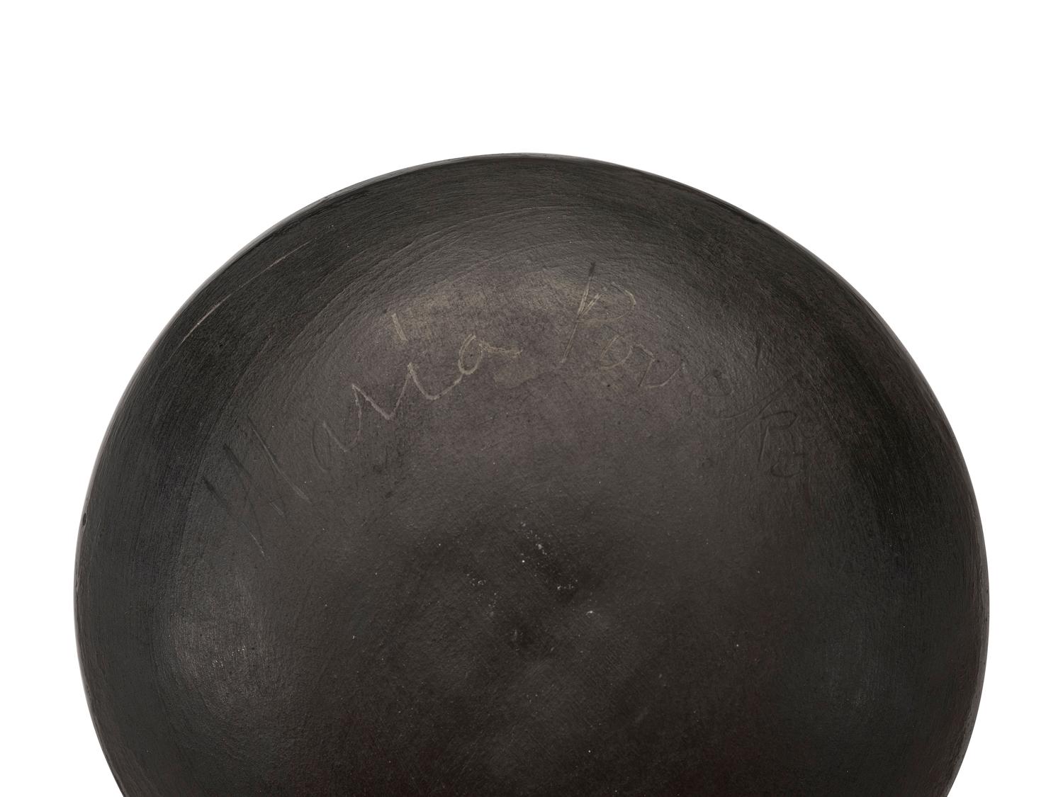 Blackware Pottery Plate, 1956-1965