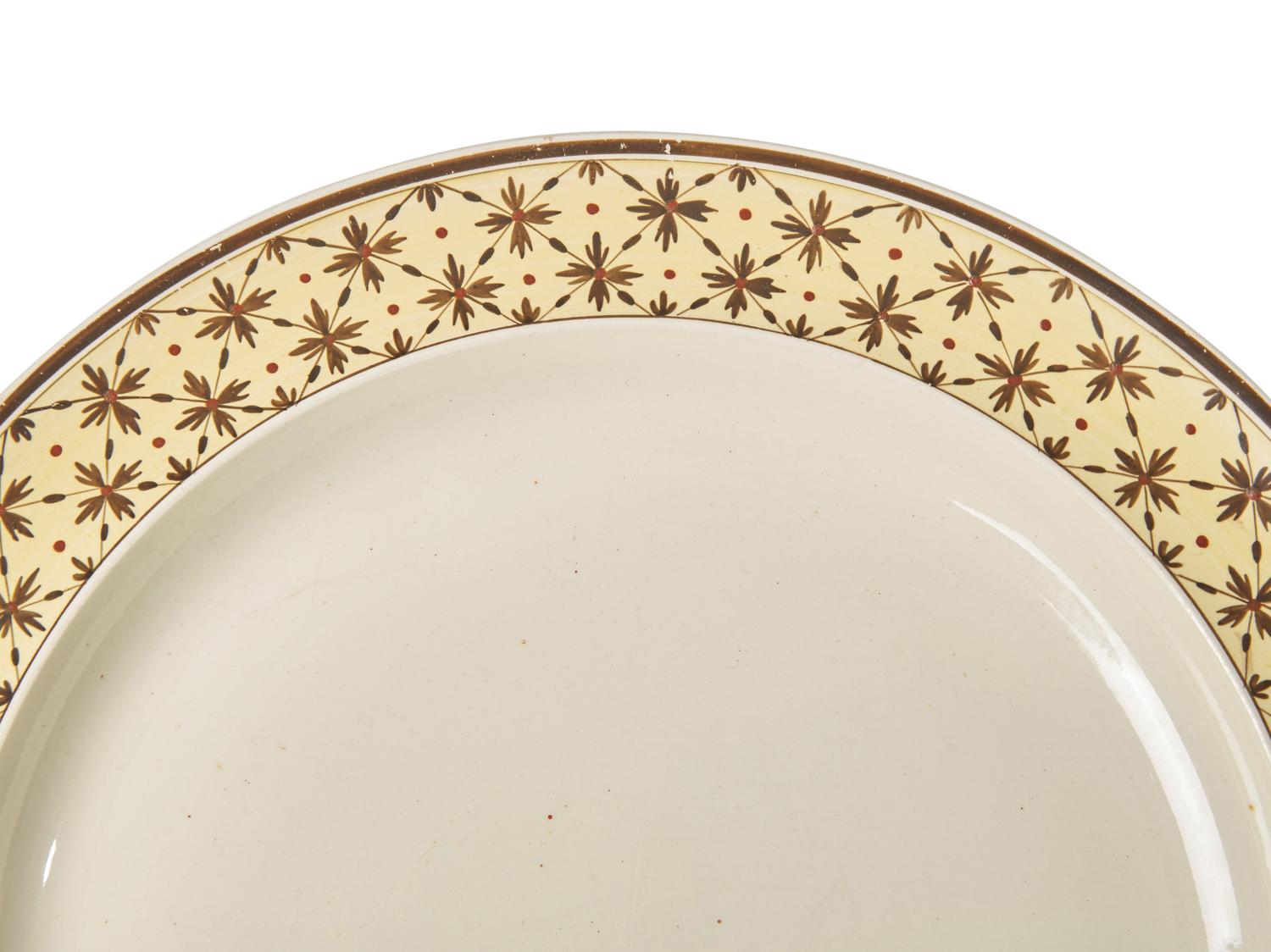 A Set of Seven Wedgwood Creamware Plates