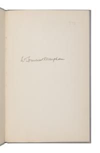 MAUGHAM, W. Somerset (1874-1965). Of Human Bondage . With a Digression on the Art of Fiction. An Address by W. Somerset Maugham. [Washington, D. C., 1946].