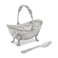 An American Silver Sugar Basket