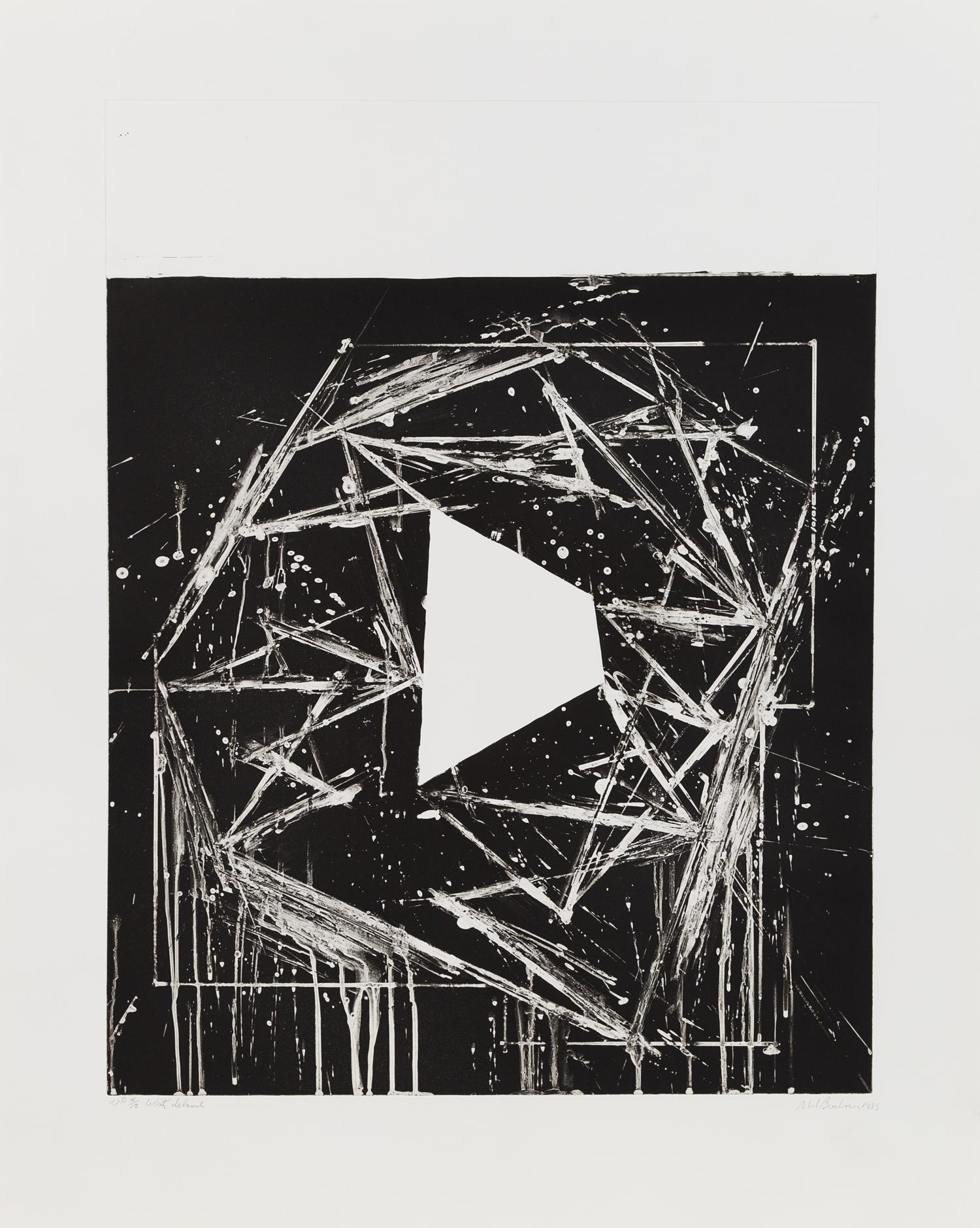 Mel Bochner, (American, b. 1940), White Island, 1985
