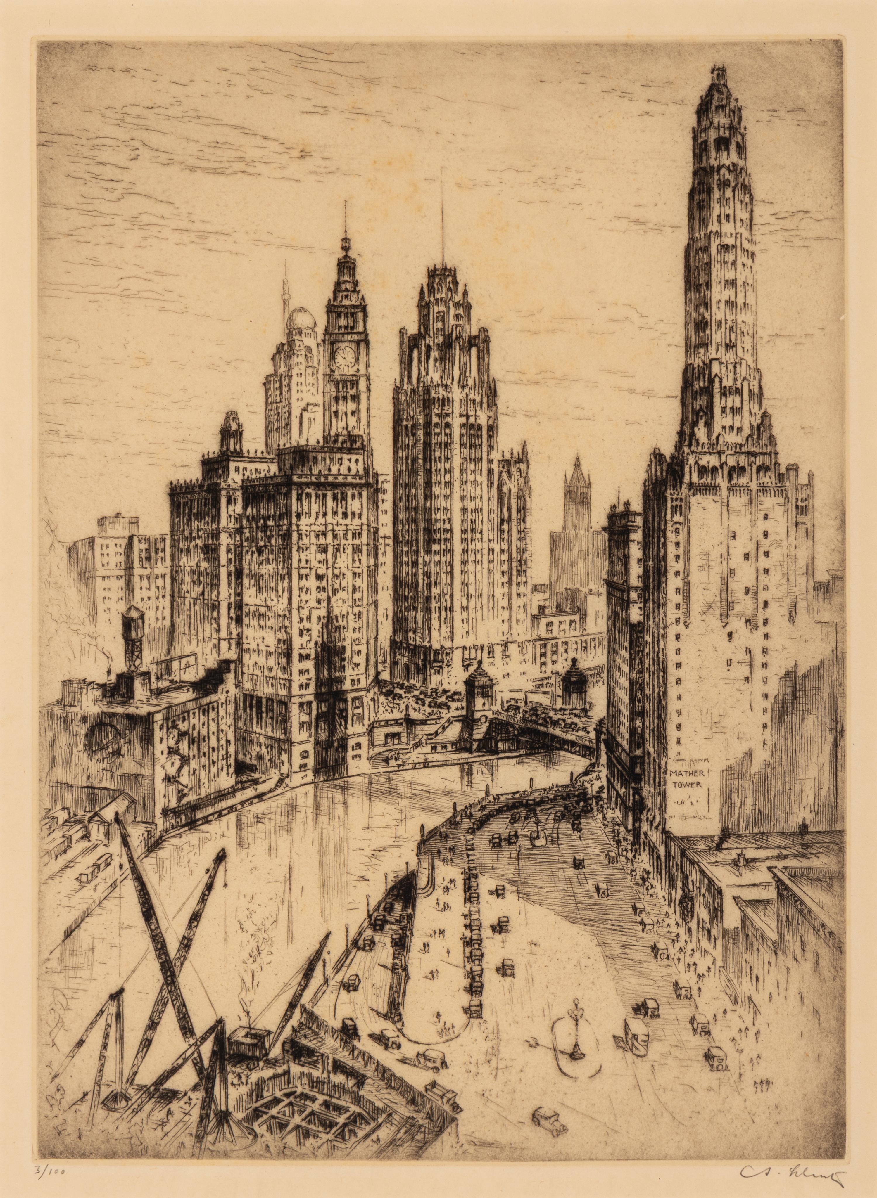 Anton Schutz (German/American, 1894-1977) — Five Etchings