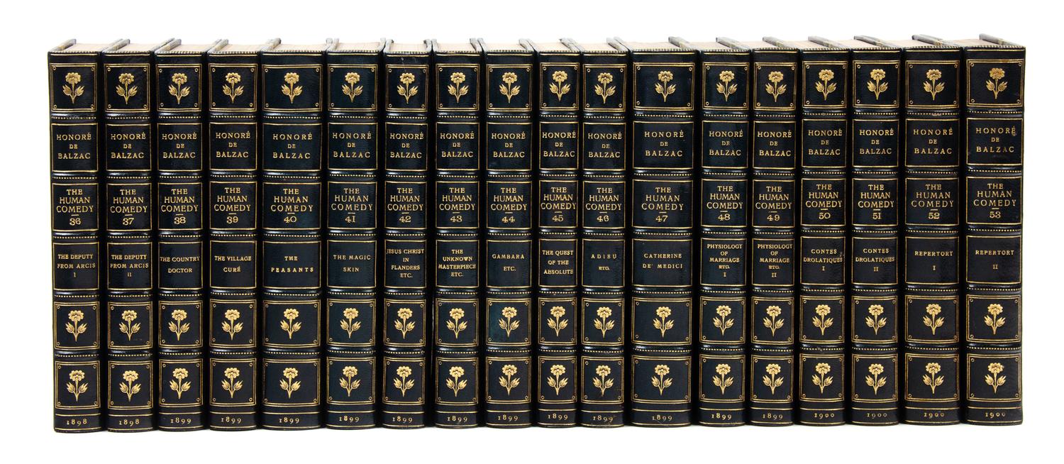 BALZAC, Honore de (1799-1850). La Comedie Humaine. Philadelphia: Printed by George Barrie & Son for subscribers, [1896].