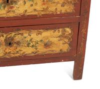 A Venetian Style Painted Slant Front Desk