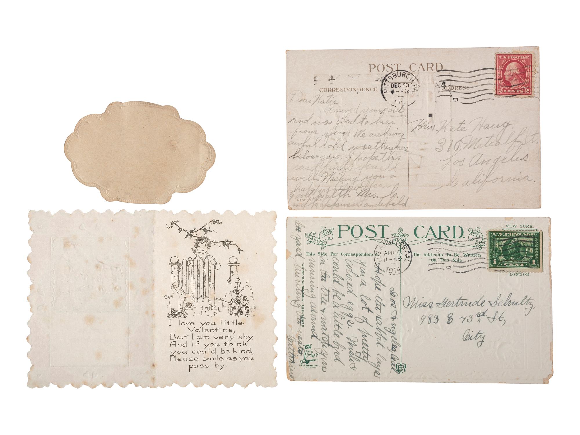 [EPHEMERA]. Large collection of over 500 antique and vintage holiday postcards.