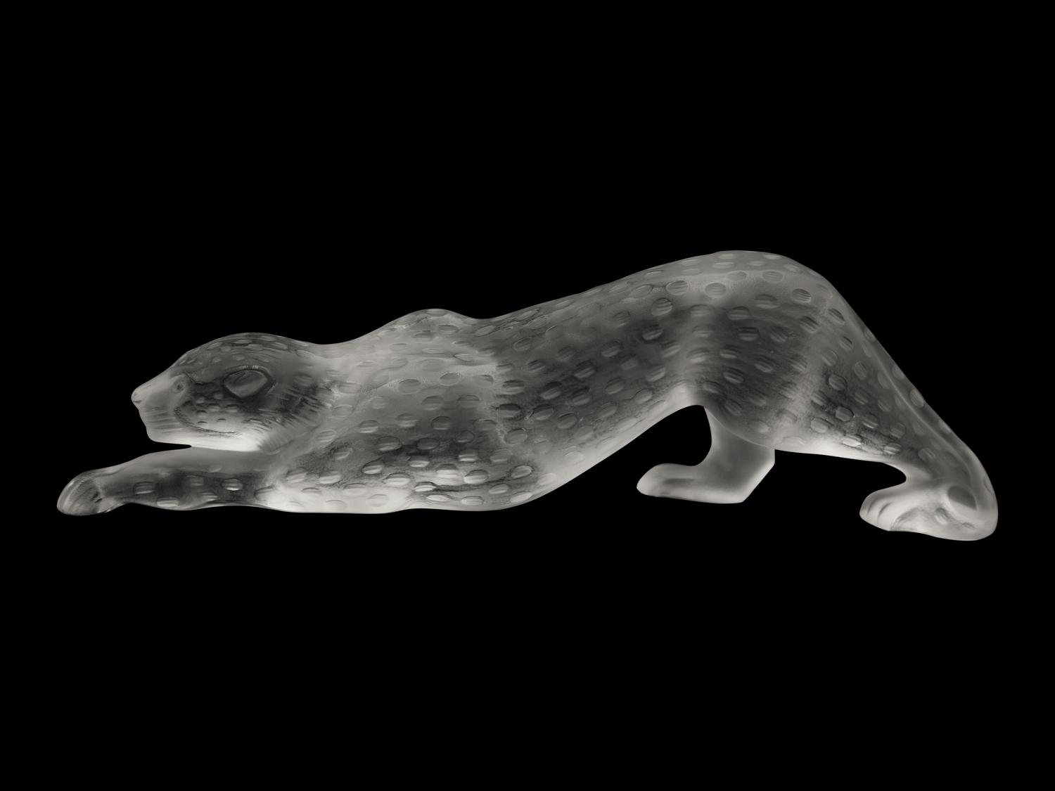 A Lalique Zeila Panther Sculpture