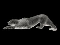 A Lalique Zeila Panther Sculpture