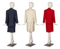 Three Louis Féraud Suits and A Collection of Patriotic Brooches