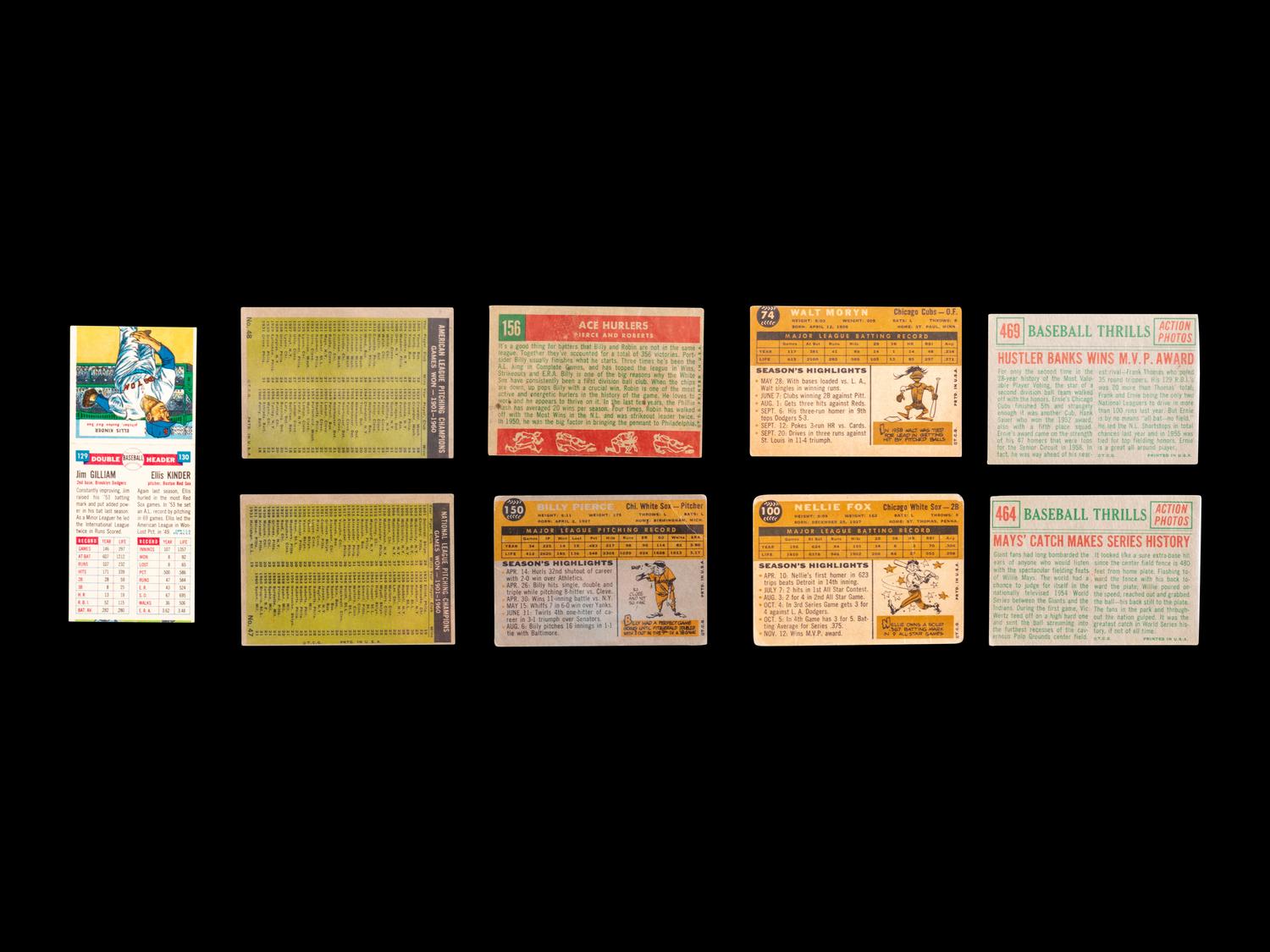 A Group of 30 Assorted 1950s and 1960s Baseball Cards (Including Ernie Banks and Willie Mays),