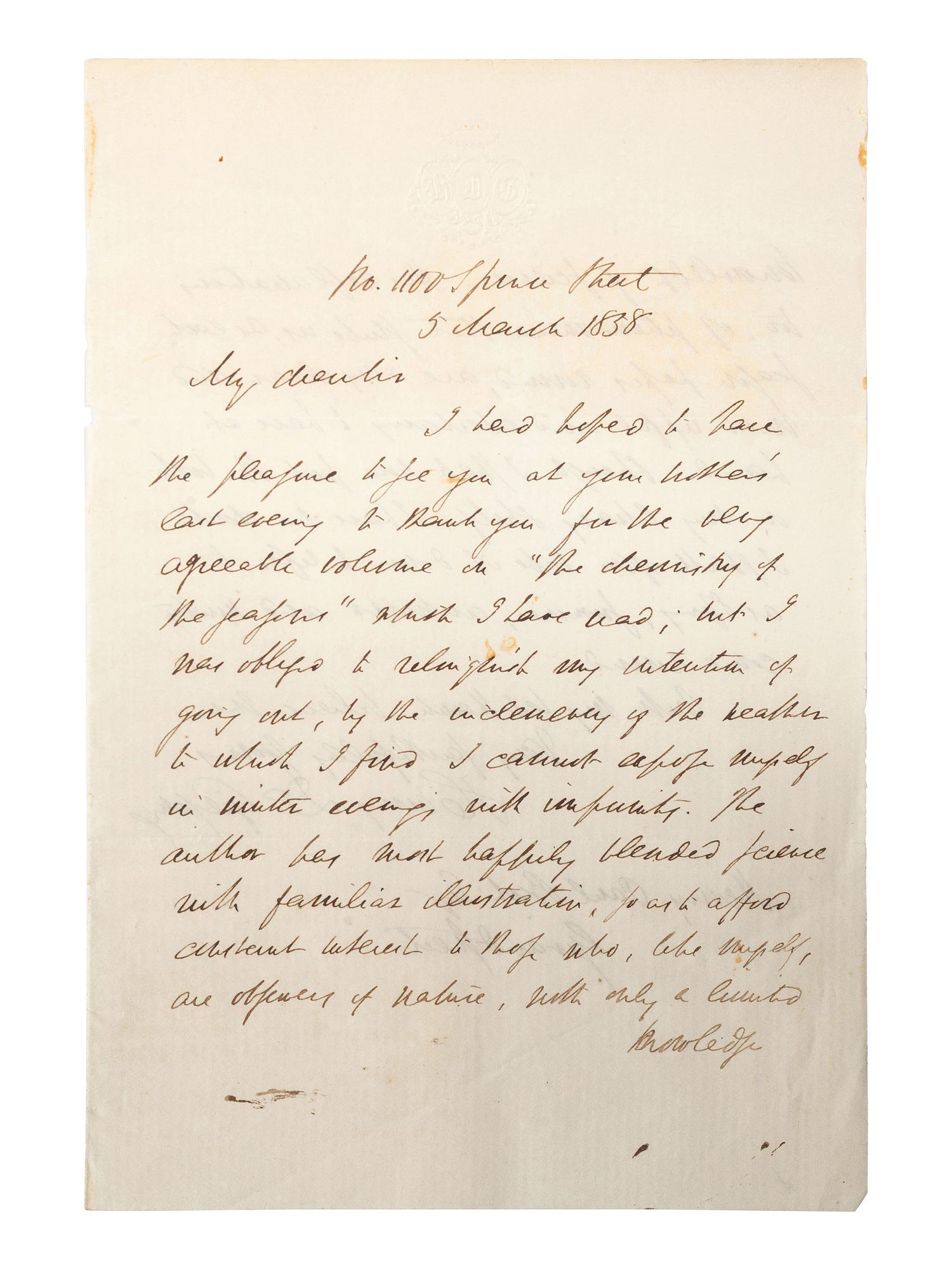 [ENSLAVEMENT & ABOLITION - AMISTAD]. A group of 5 ALsS from attorneys and others involved in the Amistad case, including Lewis TAPPAN, Roger BALDWIN, Henry GILPIN, and Theodore SEDGWICK.