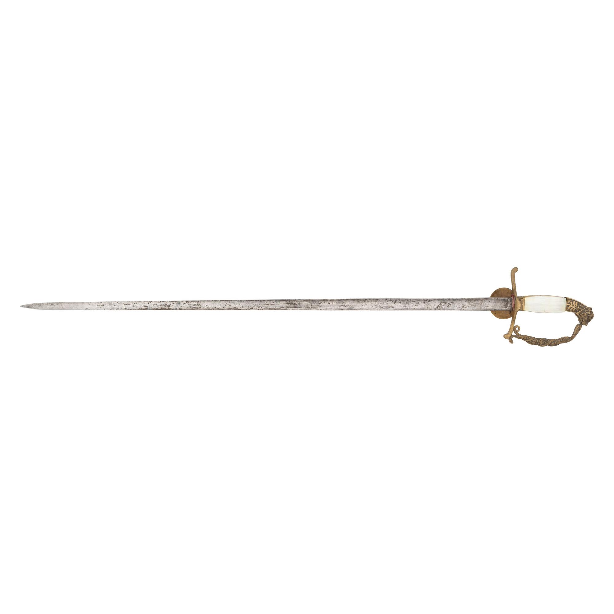 Mother of Pearl Gripped Lion's Head Austrian Court Sword