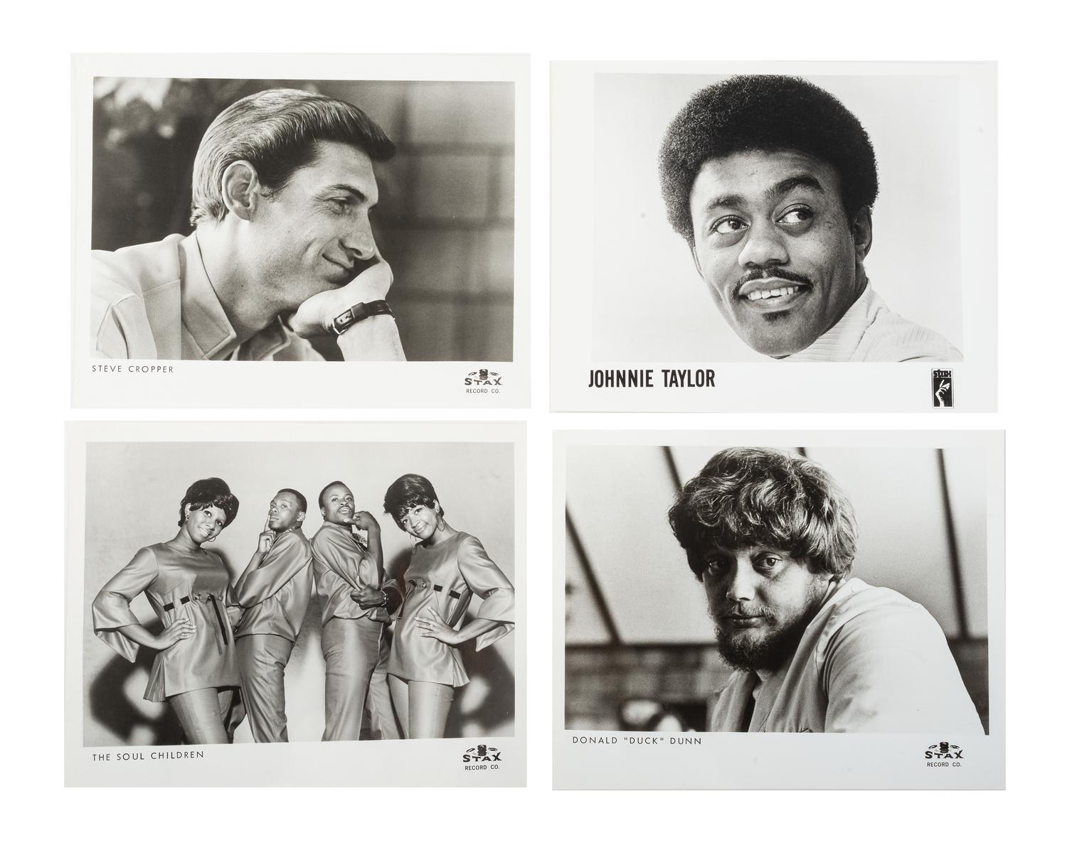 [MUSIC]. Archive of 48 promotional photographs from Stax Records, Memphis, TN, incl. images of Otis Redding, Carla Thomas, Sam and Dave, Johnnie Taylor, and Isaac Hayes. Ca 1968-1969.